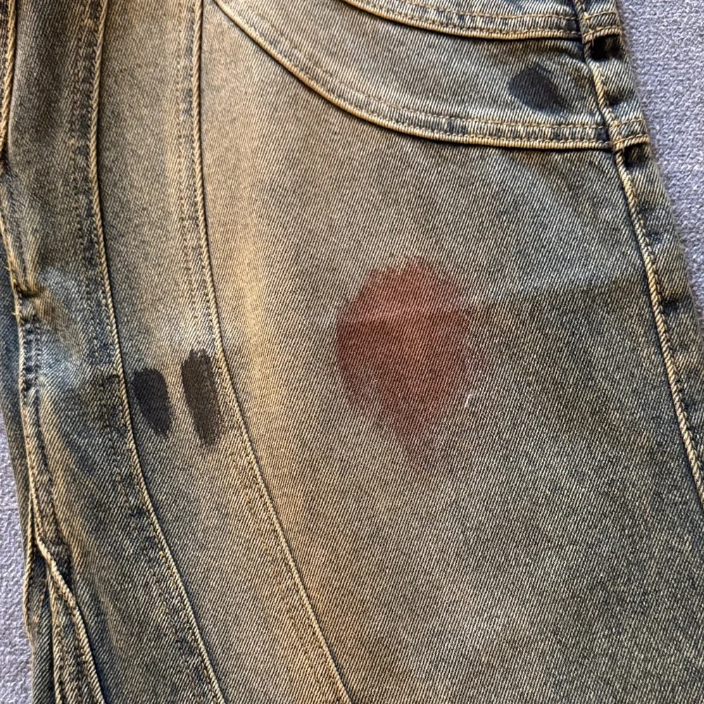 NWOT/Young Men's No/Faith Studo Distressed Jeans/Heavy Weight/Bell Bottoms - Picture 6 of 16